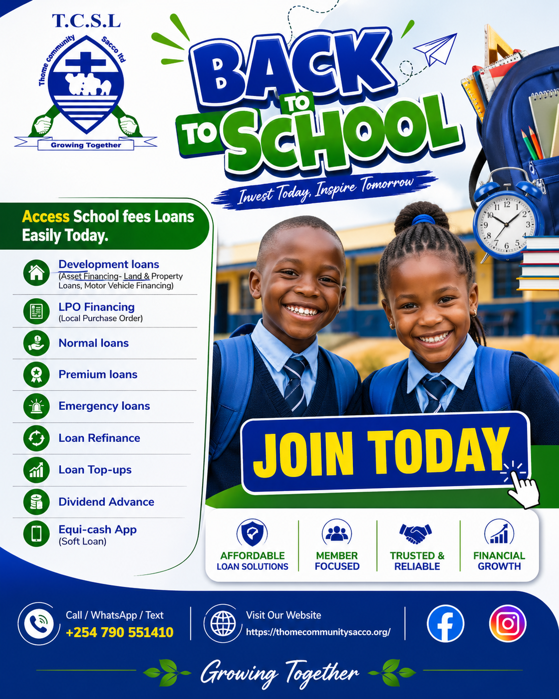 Affordable School Fees Financing in Kenya | Flexible Education Loans by Thome Community Sacco